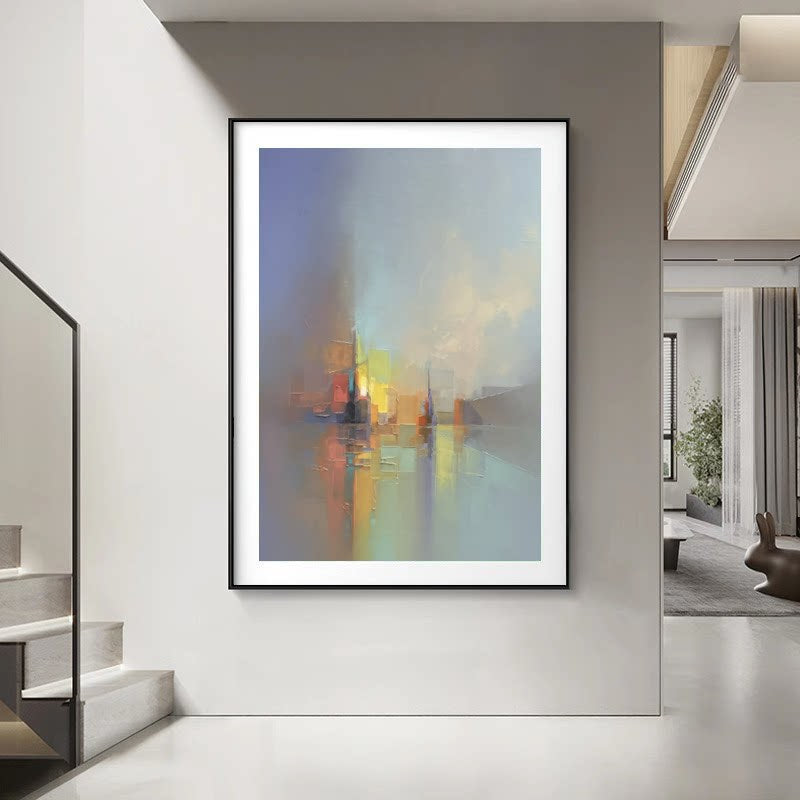 Abstrakte impressionistische Leinwand Wandkunst