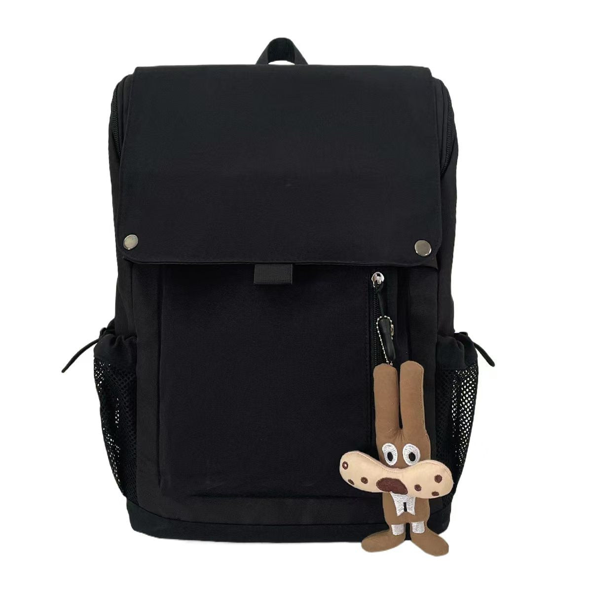 Rucksack mit Funktionalem Design und Niedlichem Plüschanhänger Brehn