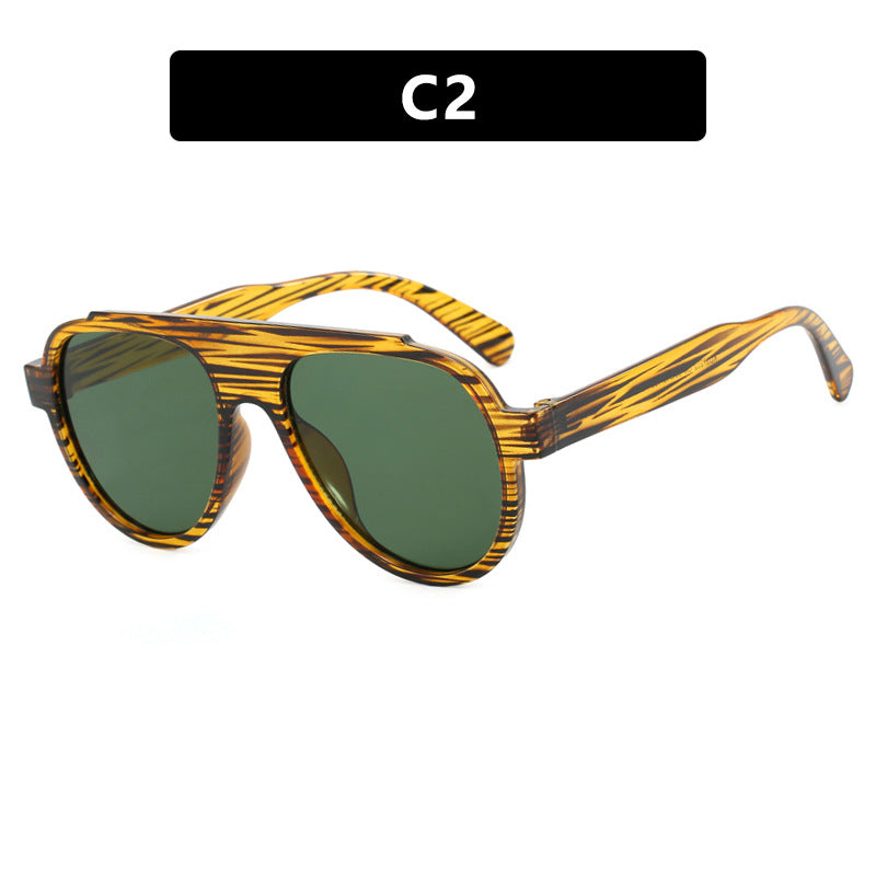 Damen Vintage-Style Sonnenbrille mit elegantem Kunststoffrahmen im Leopardenmuster Brehn