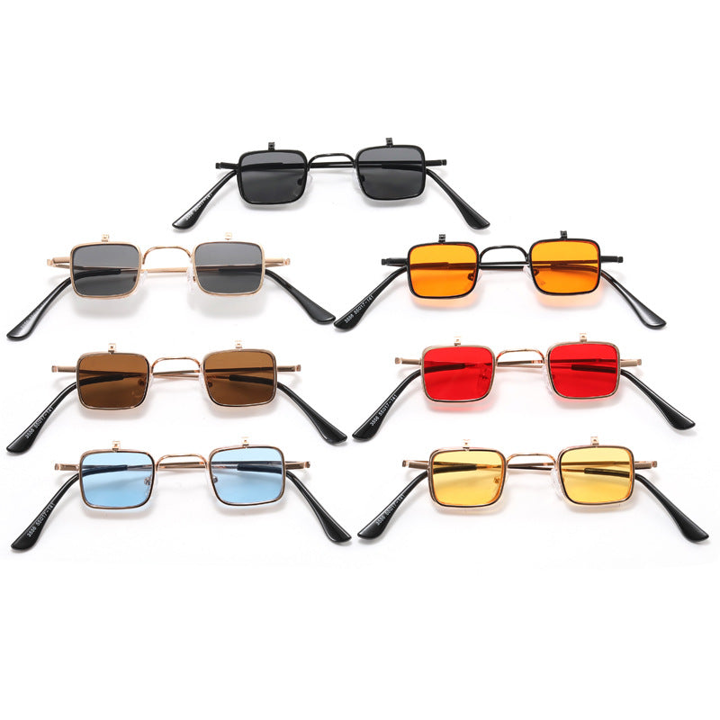 Damen Designer-Sonnenbrille mit quadratischem Metallrahmen Brehn