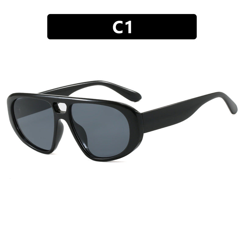Damen sportliche Sonnenbrille mit breitem strapazierfähigem Rahmen und polarisierten Gläsern Brehn
