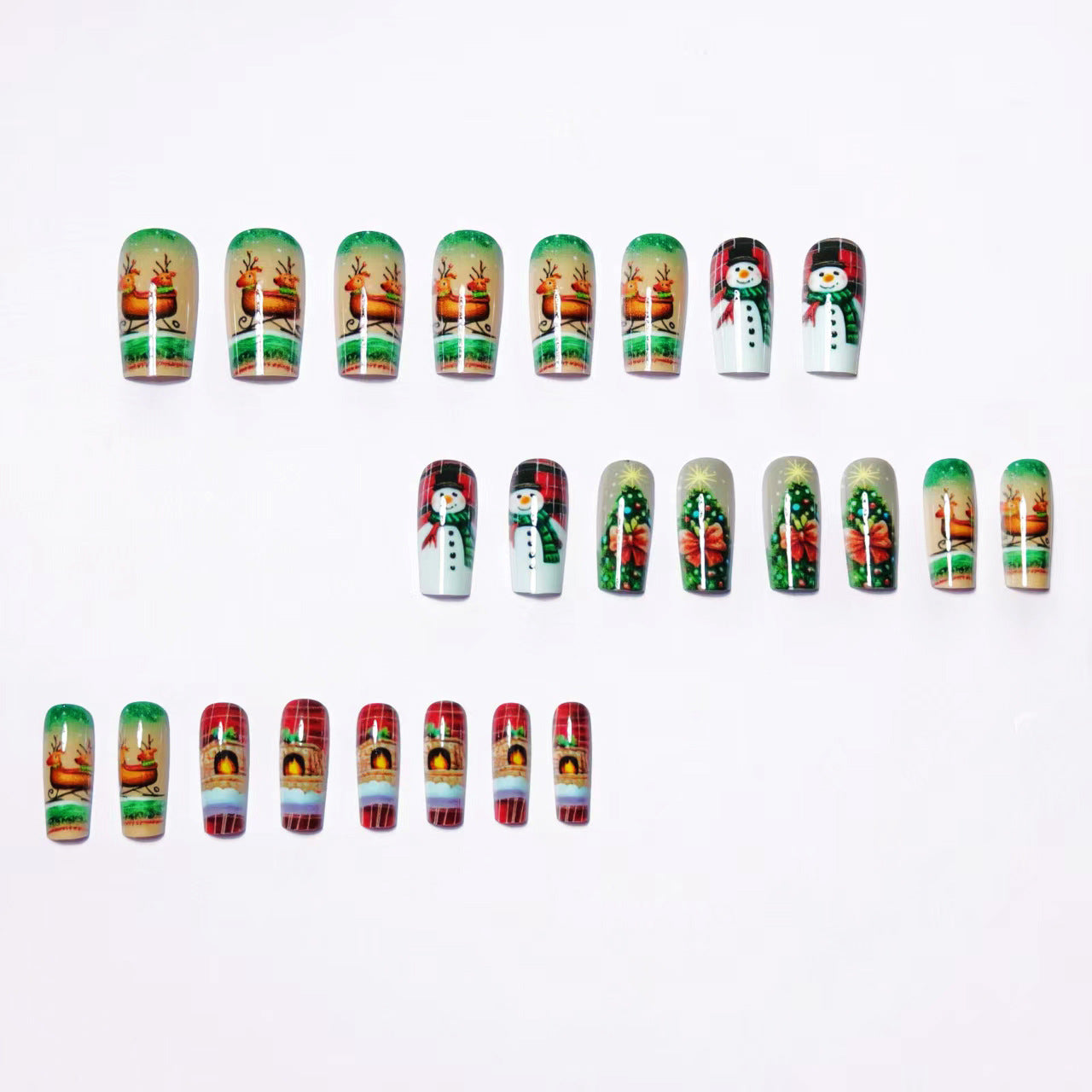 Kreative Weihnachtskunstnägel Im Festlichen Design Brehn