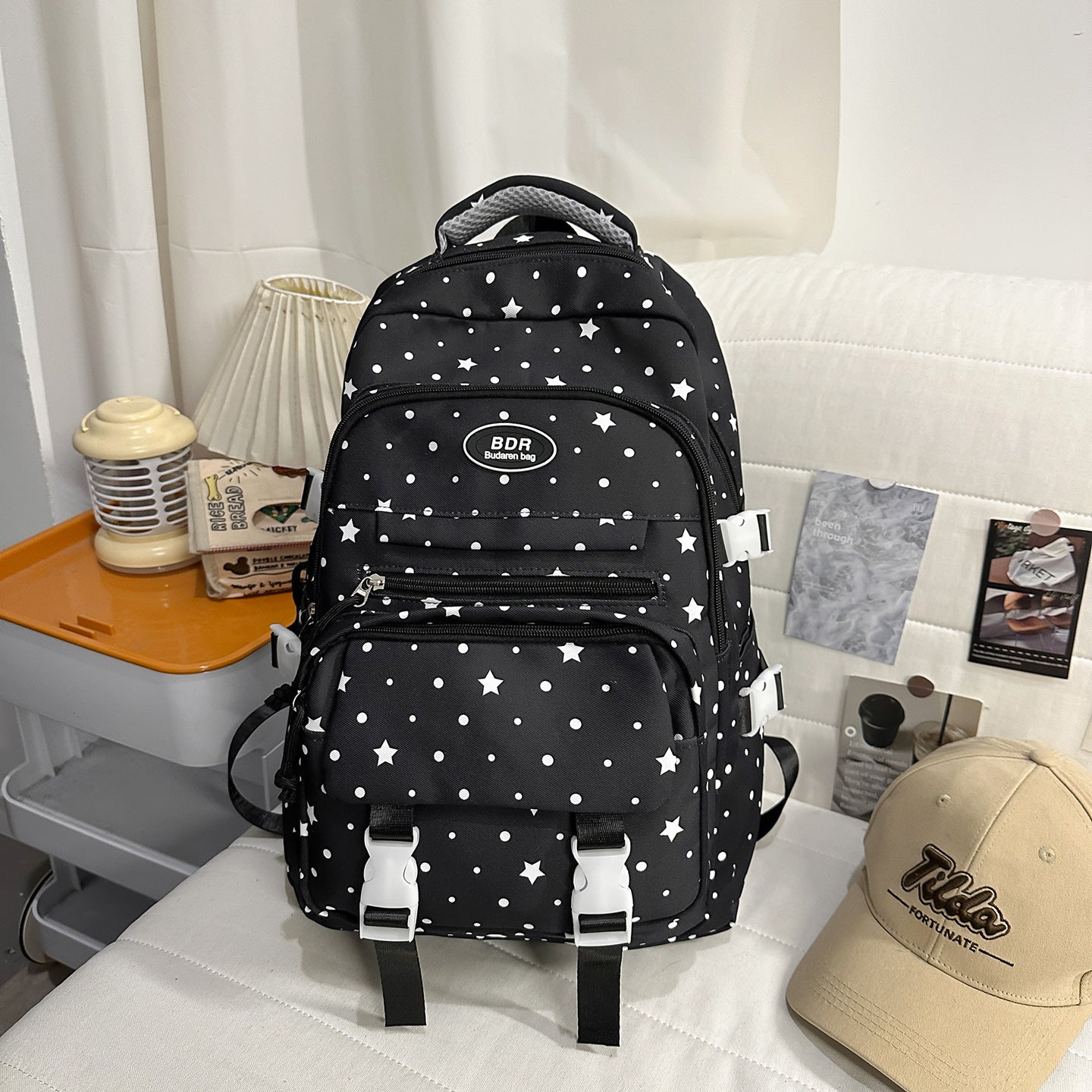 Sternmuster-Multi-Compartment-Rucksack Brehn