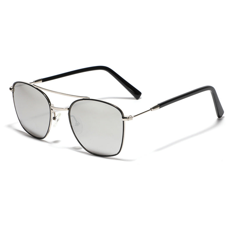 Damen modische quadratische Sonnenbrille mit luxuriösem Metallrahmen Brehn