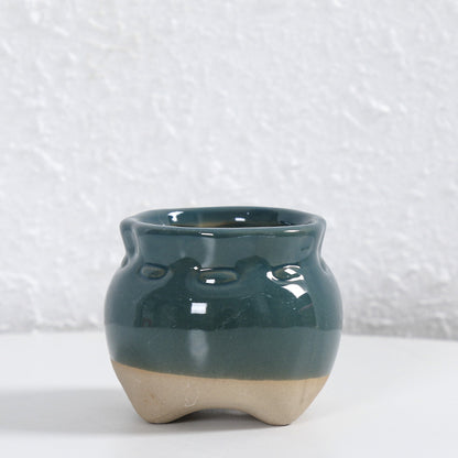 Zeitgenössische Kurvenkeramische Vase Brehn