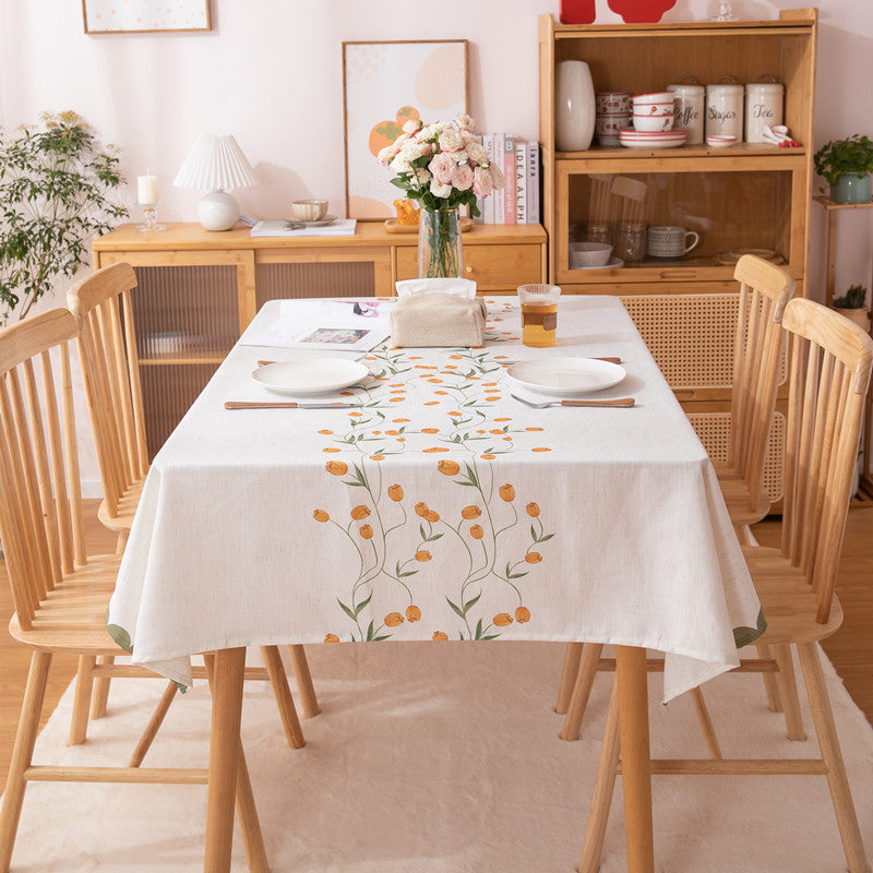 Blumensticktischdecke