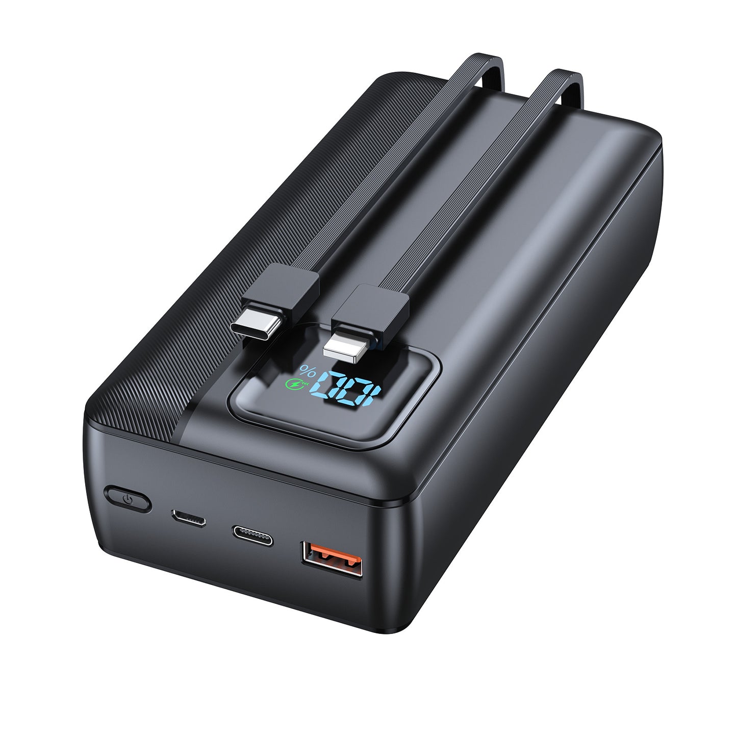 Powerbank mit Integriertem Ladekabel und Led-Anzeige Brehn