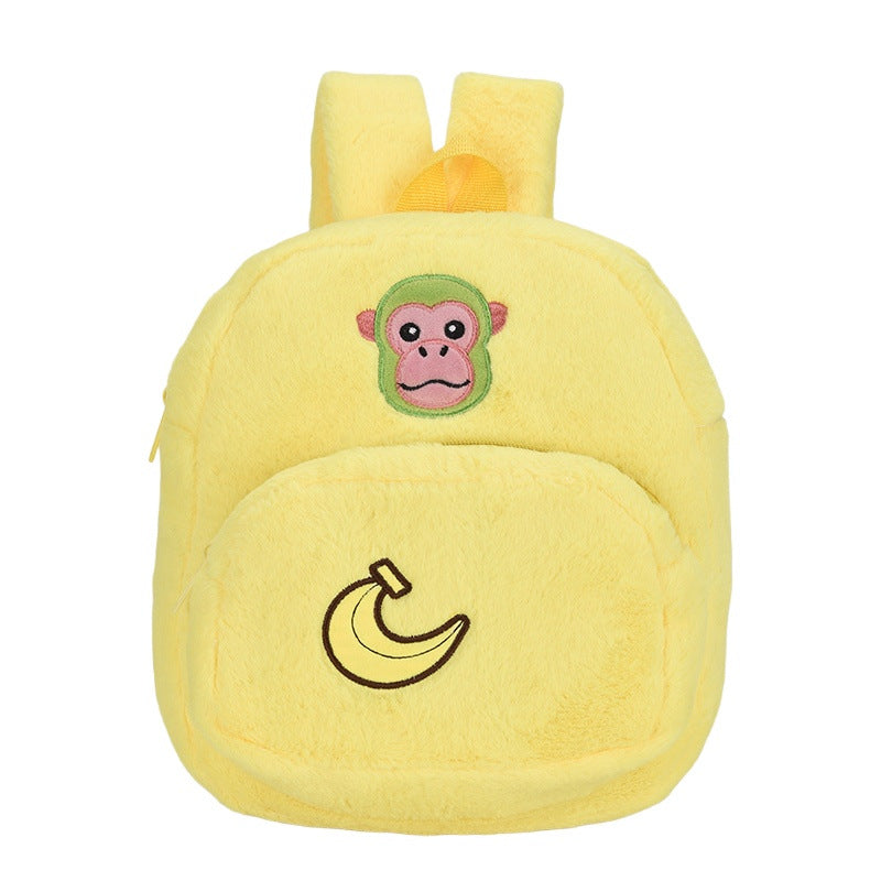 Plüsch-Kinderrucksack mit Niedlichem Affenmotiv Brehn