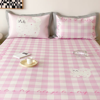 Spannbettlaken-Set mit Kissenbezügen