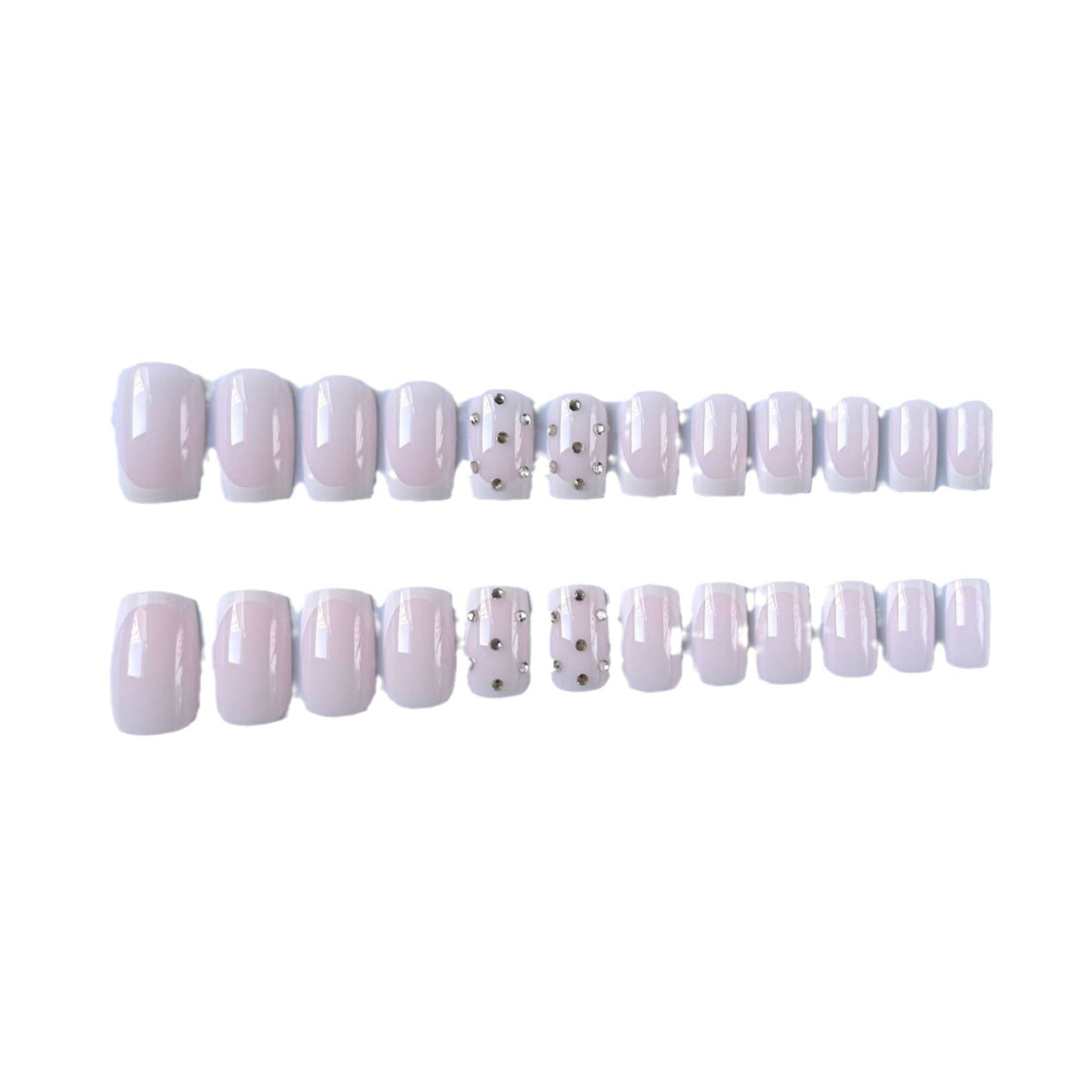 Dekoratives Strass Französisch-Spitze Nagelkunst-Set