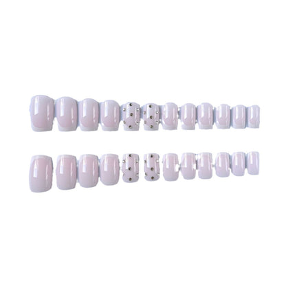 Dekoratives Strass Französisch-Spitze Nagelkunst-Set