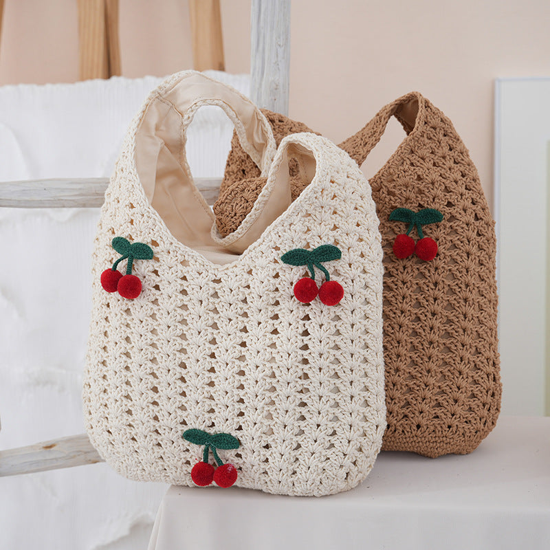 Handgefertigte Baumwoll-Shopper mit Fruchtigem Design Brehn