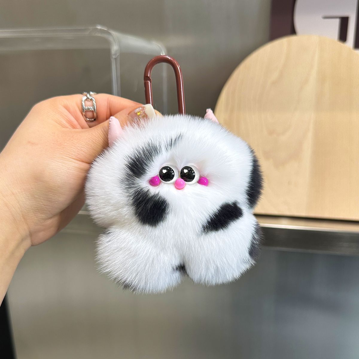 Flauschige Charakter Schlüsselanhänger Charm Brehn