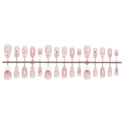 Kunstnagelset mit floralen und eleganten Designs Brehn