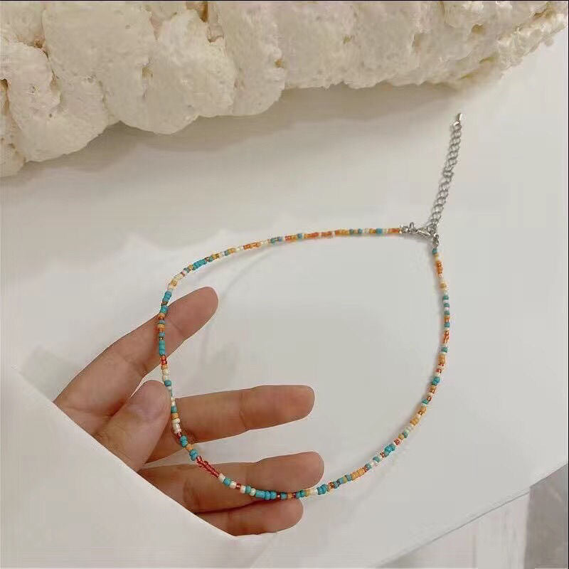 Handgefertigtes Perlen Choker Halsband Brehn