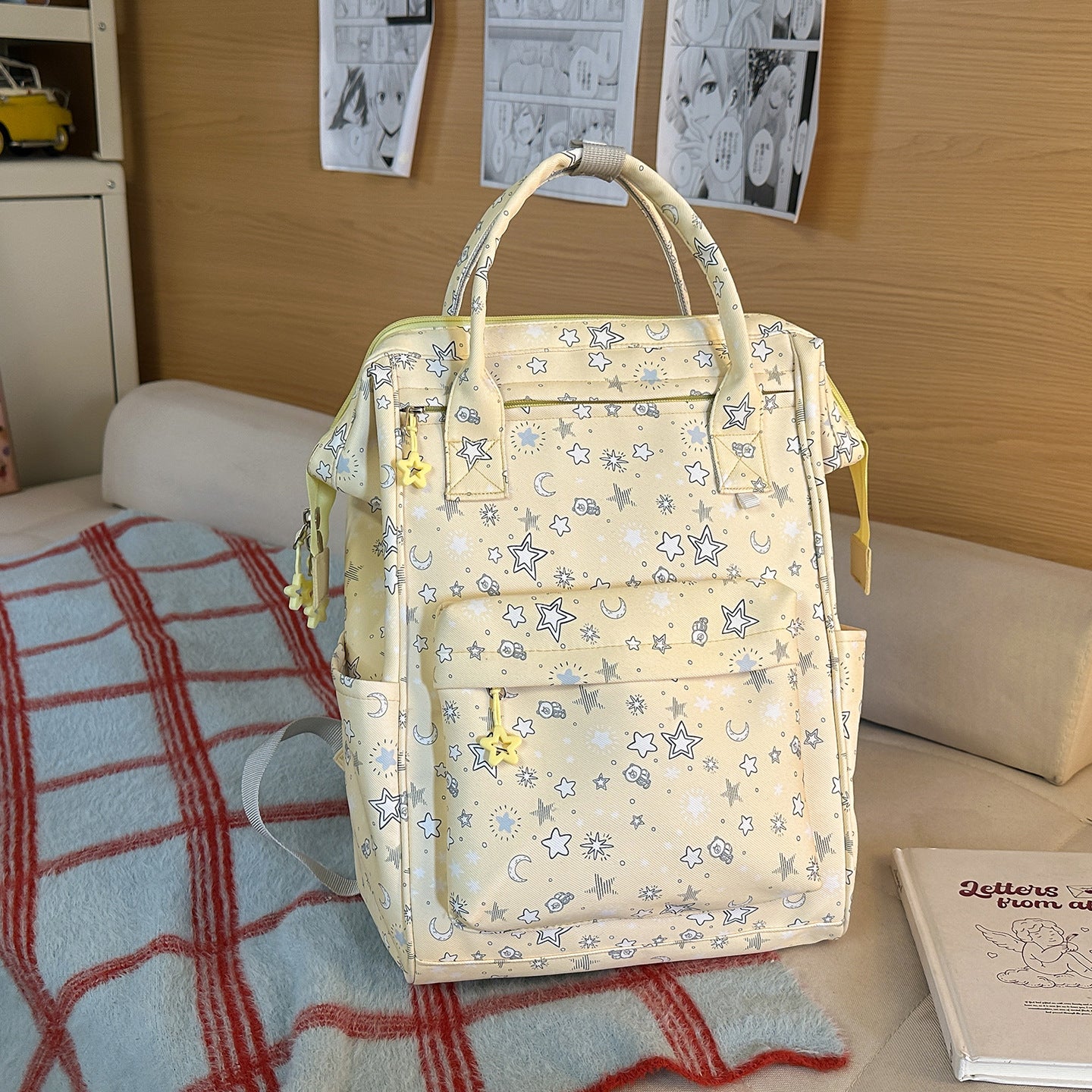Stylischer Sternmuster-Rucksack Brehn