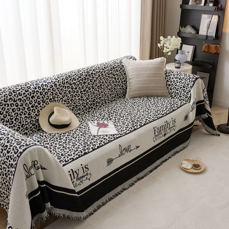 Künstlerischer Leopardenmuster Sofa-Wurfdecke