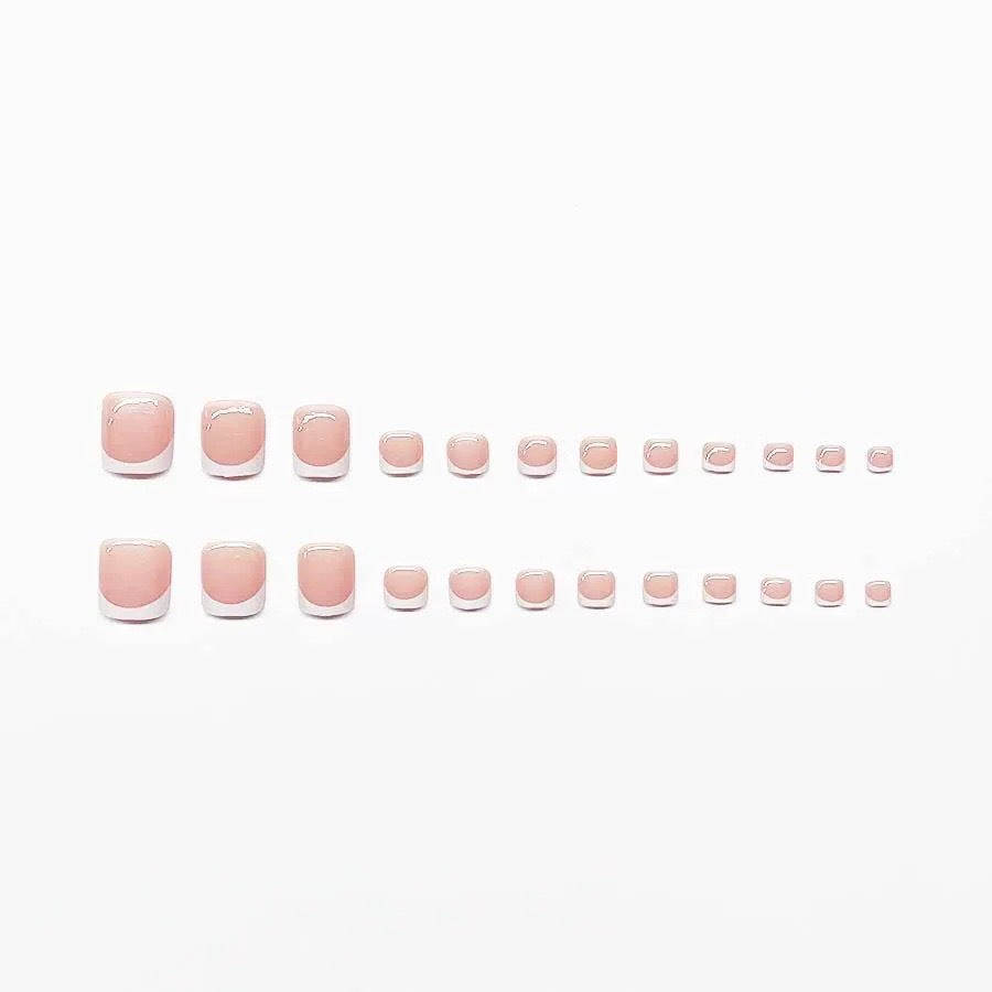 French Tip Nagelkunst Set Brehn