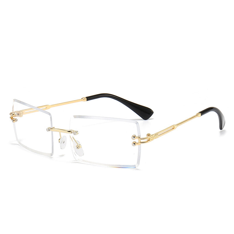 Damen modische rechteckige Sonnenbrille mit Gradient-Gläsern Brehn