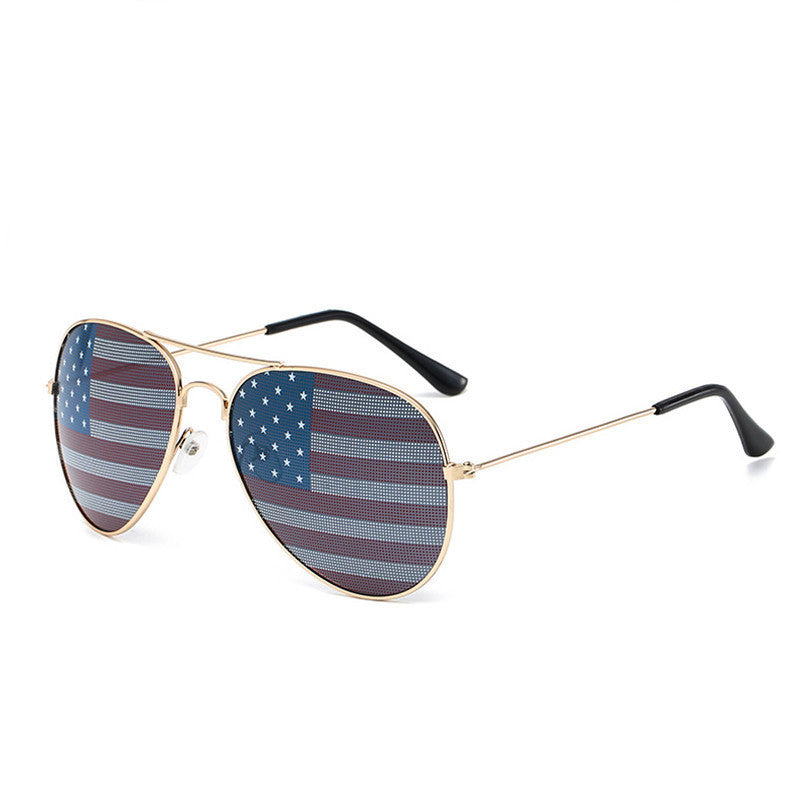 Patriotische Flagge Aviator-Sonnenbrille Brehn