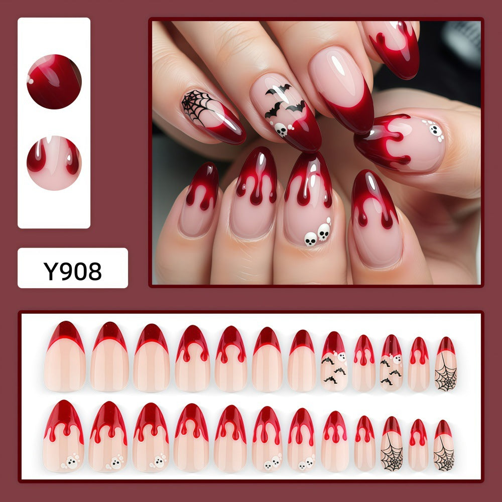 Kreative Kunstnägel mit Halloween-Design Brehn