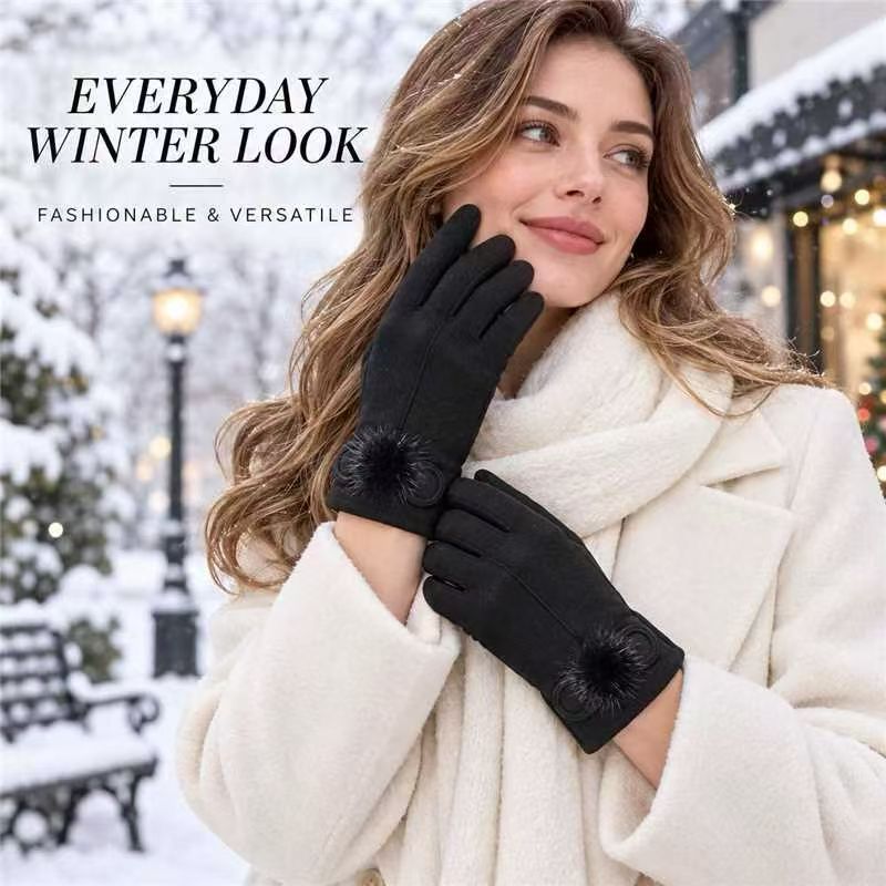 Winter Karomuster Touchscreen Handschuhe Brehn