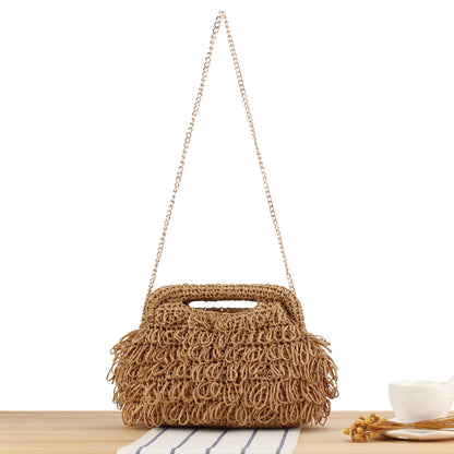 Handtasche mit Verspieltem Fransen-Design Brehn