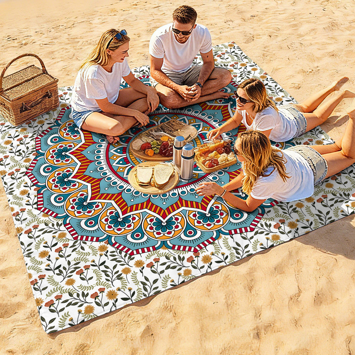 Mandala Design Strandmatte Brehn