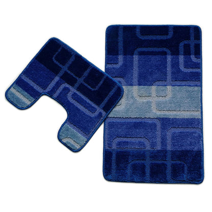 Weiches Plüsch-Badezimmermatten-Set