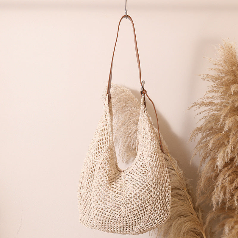 Damen Handgeknüpfte Umhängetasche mit robustem Design Brehn