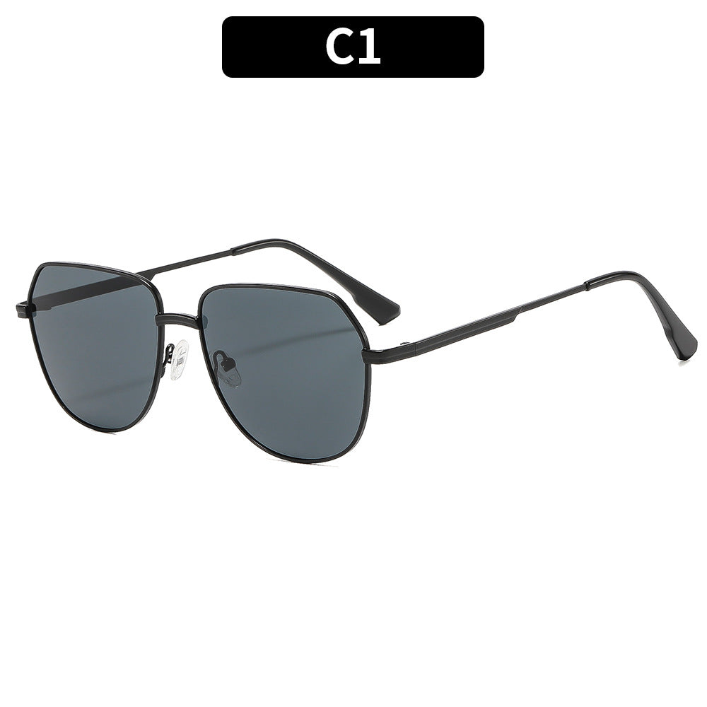 Premium Geometrische Piloten-Sonnenbrille