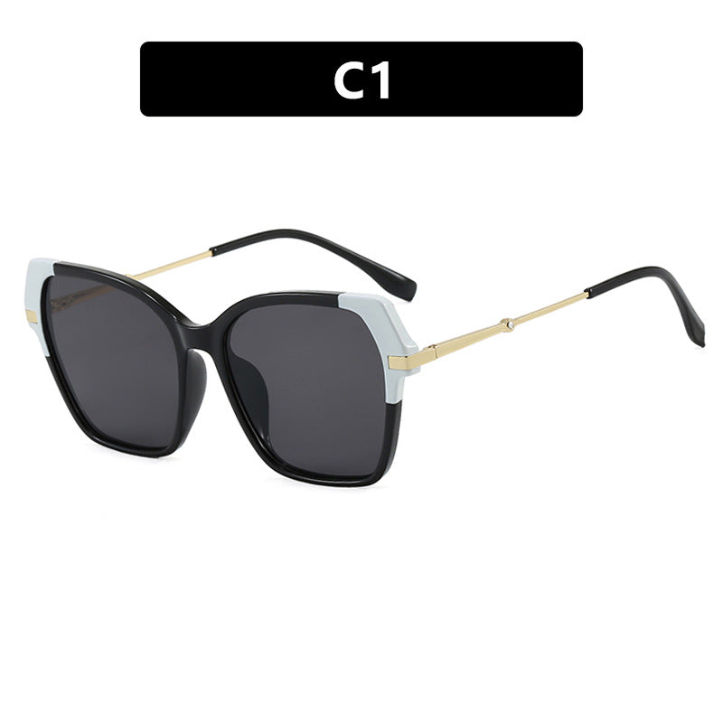 Damen quadratische Sonnenbrille mit elegantem Metallrahmen und schützendem UV-Filter Brehn