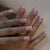 Französische Nagelverlängerungen mit glänzendem Finish Brehn