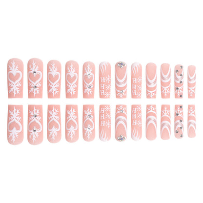 Elegantes dekoratives Press-On-Nagelset Brehn