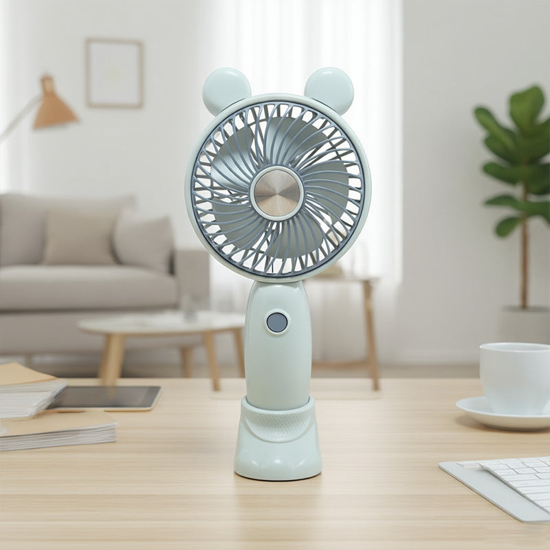 Damen Tragbarer Mini-Lüfter mit süßem Tierdesign Brehn