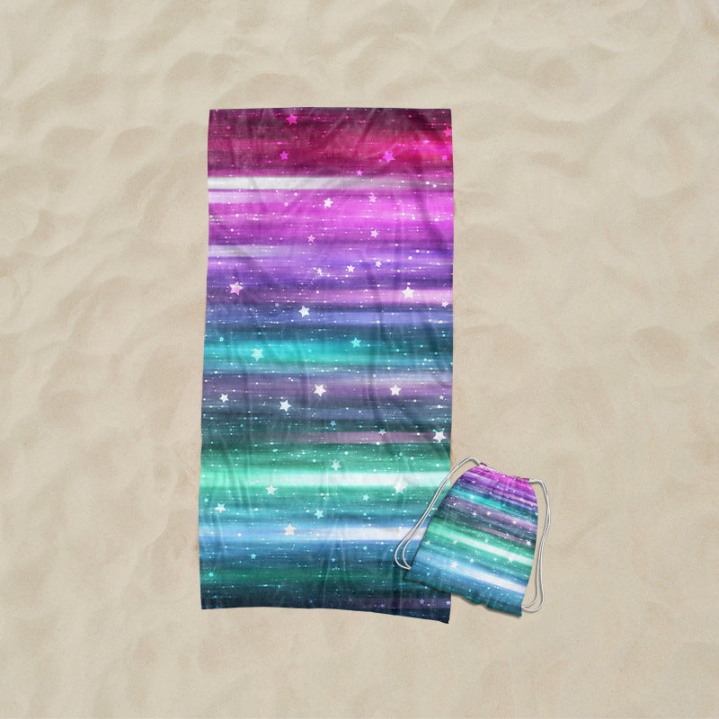 Strandtuch mit kunstvollem Wellendesign Brehn