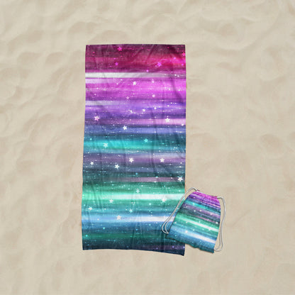 Strandtuch mit kunstvollem Wellendesign Brehn