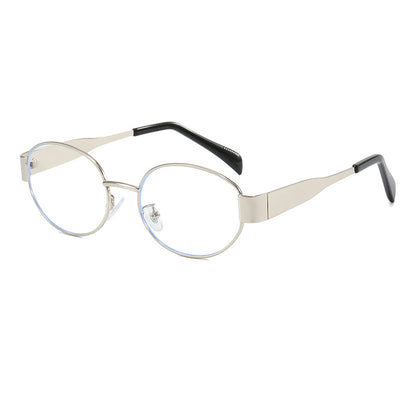 Ovalförmige Sonnenbrille mit Elegantem Metallrahmen Brehn