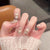 Press-On-Nagelkunst-Set mit eleganten Schleifenakzenten Brehn
