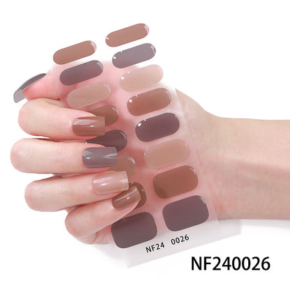 Elegante French Tip Nagelaufkleber
