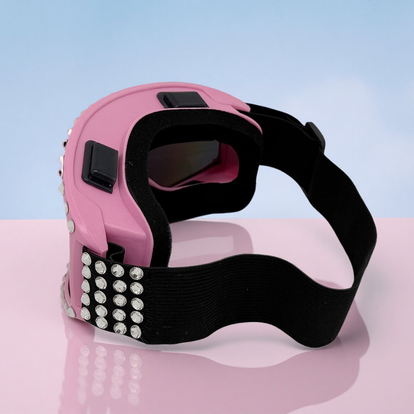 Damen modische Skibrille mit glitzernden Dekorationen Brehn