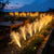 Solar-Faseroptik-Gartenweglichter mit warmen LED-flexiblen Stakes Brehn