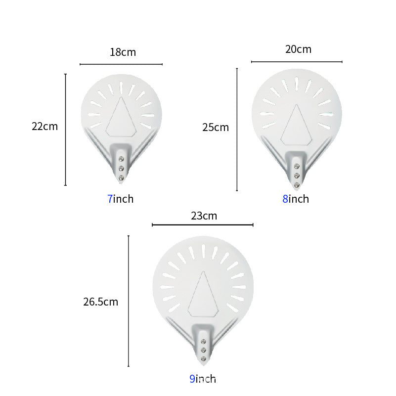 verstellbare Edelstahl-Lochpizza-Schaufel und Servierpalette mit ergonomischem Griff Brehn