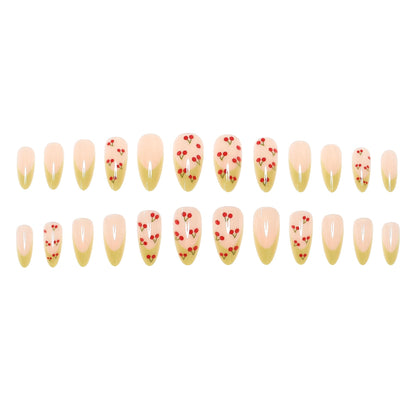 Kirschblüten-Themen Press-On Nagelset