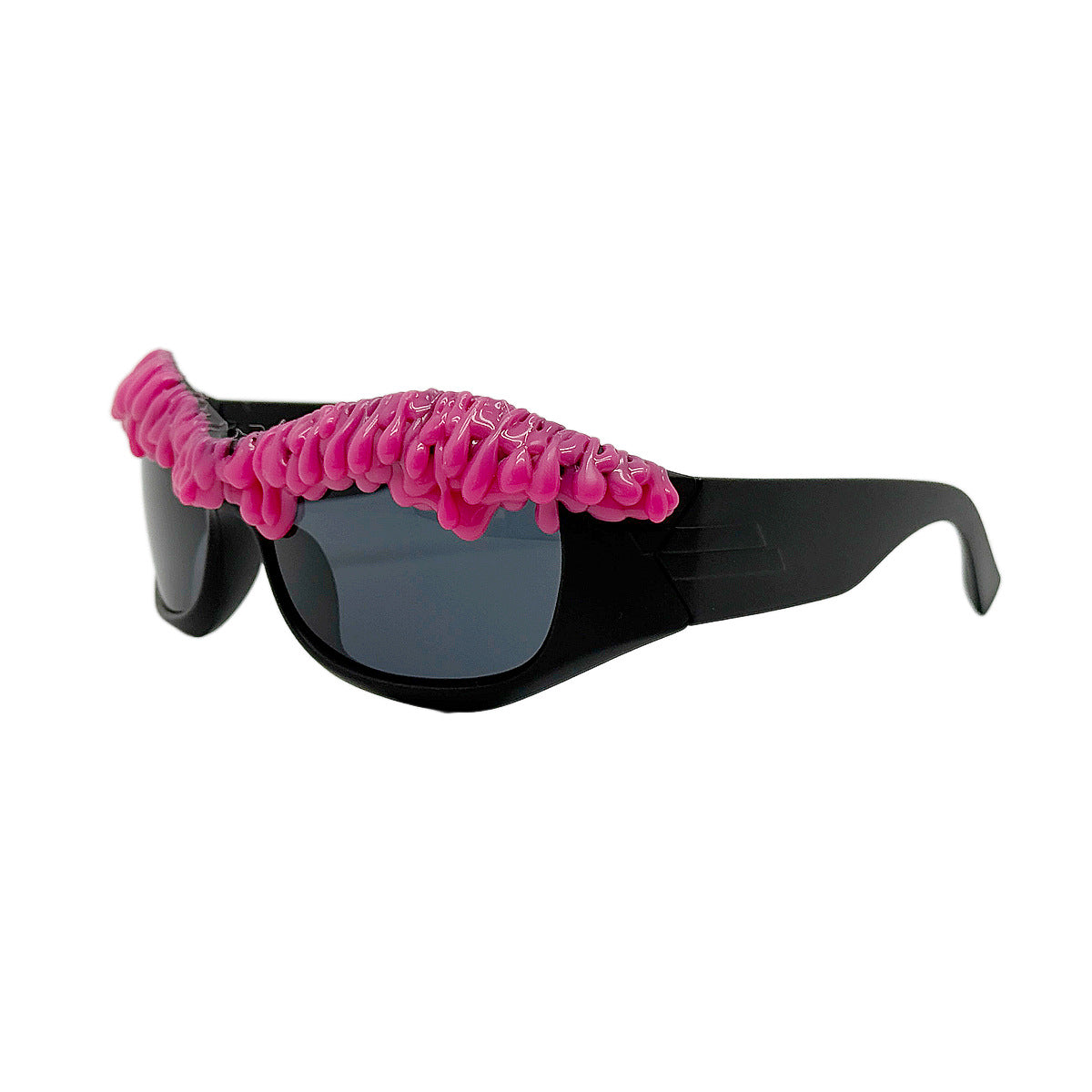 Damen kreative Sonnenbrille mit innovativem Strukturrahmen Brehn