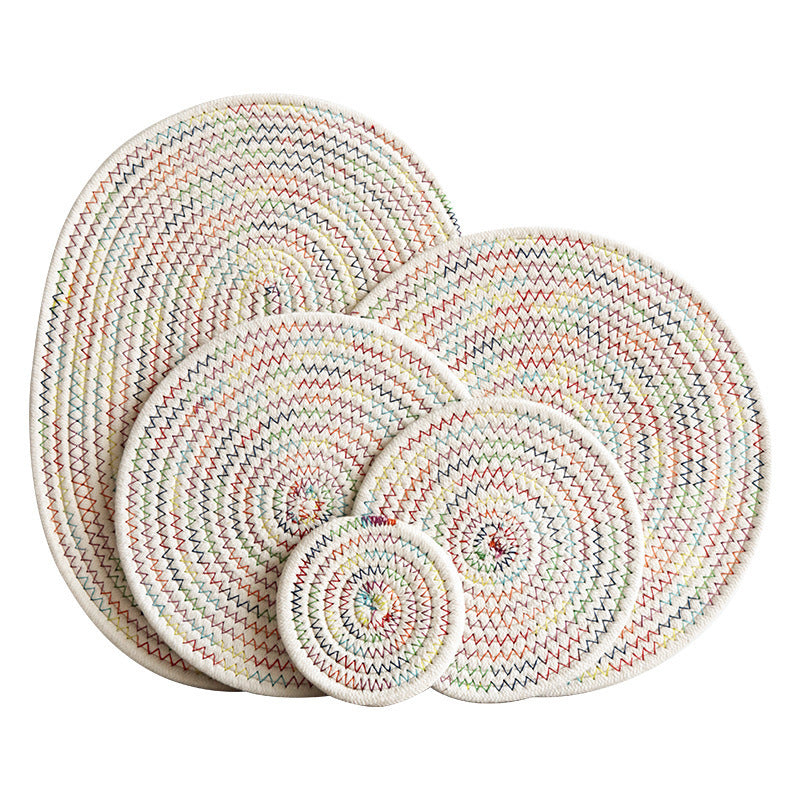Damen Runde Platzdeckchen aus hochwertigem Naturmaterial Brehn