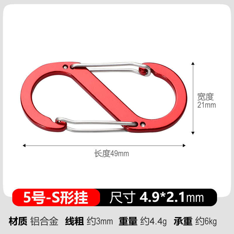 Aluminium Karabiner mit Sicherheitsschnapper Brehn