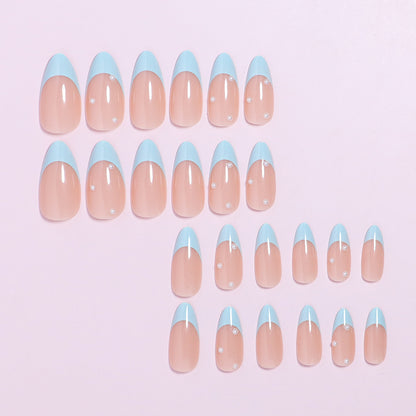 Elegantes French Tip Press-On Nail Set Brehn