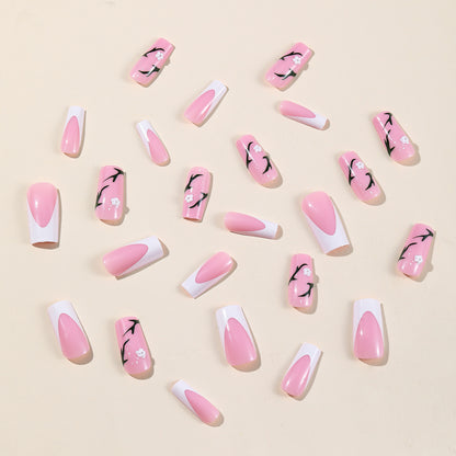 Künstlerisches Florales Acrylnagel-Set Brehn
