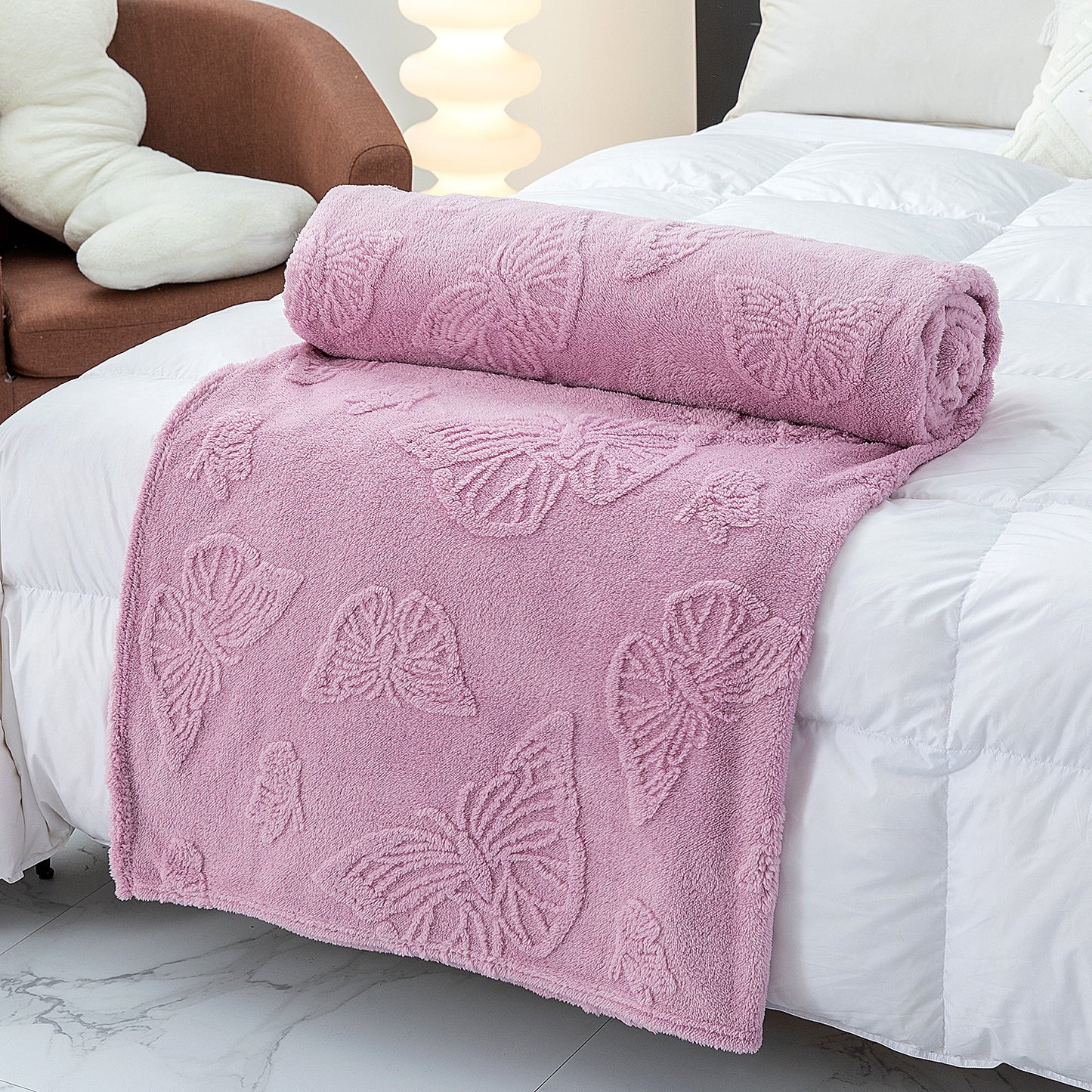 Damen Cozy Mischgewebe Decke Brehn